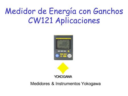 Medidor de Energía con Ganchos CW121 Aplicaciones