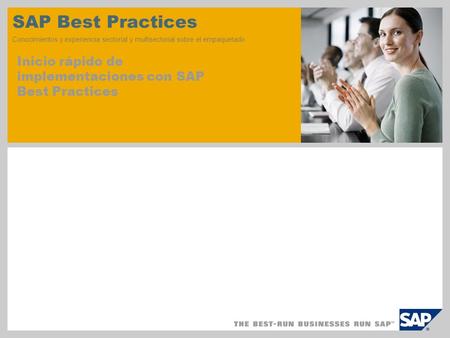 SAP TechEd ‘04 SAP Best Practices