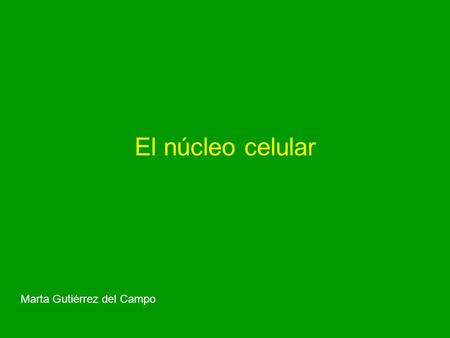 El núcleo celular Marta Gutiérrez del Campo.