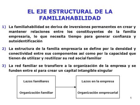 EL EJE ESTRUCTURAL DE LA FAMILIAHABILIDAD