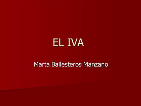 Marta Ballesteros Manzano