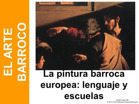 La pintura barroca europea: lenguaje y escuelas