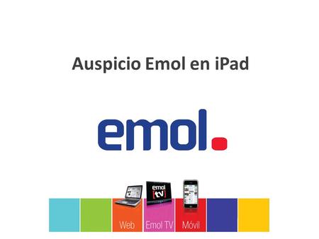 Auspicio Emol en iPad.