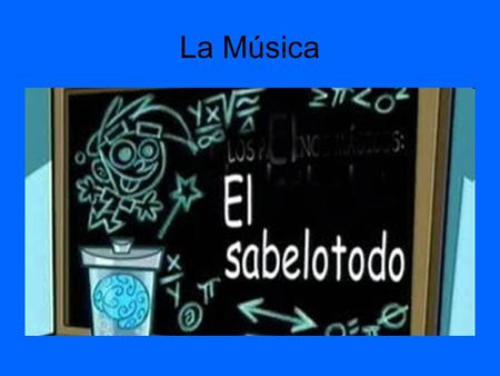 La Música Sigue In this game you will try to guess the words or phrases Luis is thinking about in each round. With your back to the screen, members.