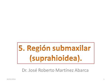 Dr. José Roberto Martínez Abarca