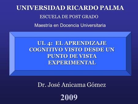 UNIVERSIDAD RICARDO PALMA