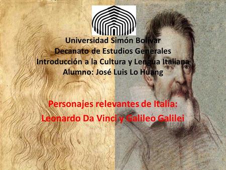 Personajes relevantes de Italia: Leonardo Da Vinci y Galileo Galilei
