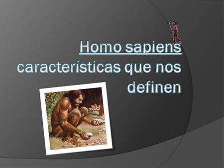 Homo sapiens características que nos definen
