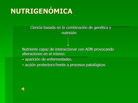 Ciencia basada en la combinación de genética y nutrición