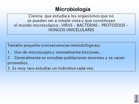 Microbiología Ciencia que estudia a los organismos que no