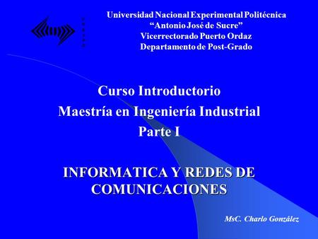 Maestría en Ingeniería Industrial Parte I