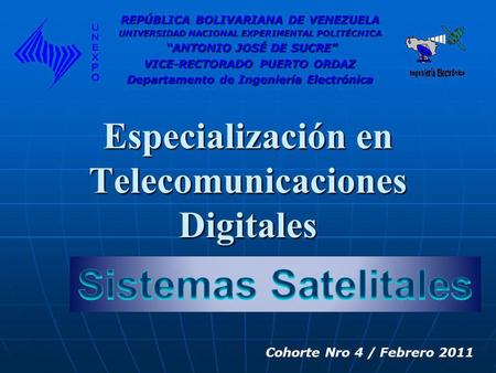 Especialización en Telecomunicaciones Digitales