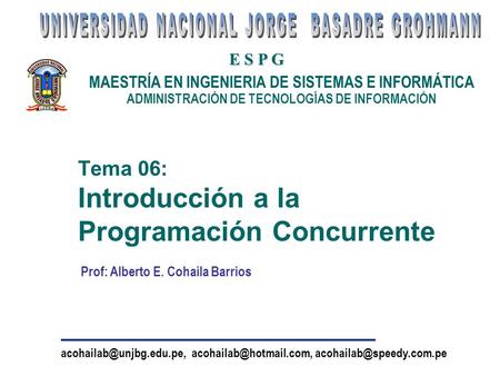 Tema 06: Introducción a la Programación Concurrente