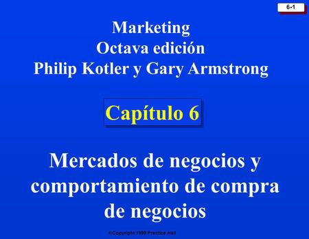 Philip Kotler y Gary Armstrong comportamiento de compra