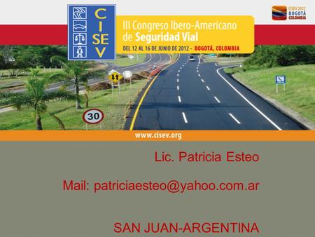 Lic. Patricia Esteo Mail: SAN JUAN-ARGENTINA.