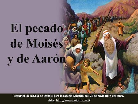 El pecado de Moisés y de Aarón