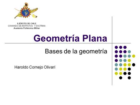 Bases de la geometría Haroldo Cornejo Olivarí