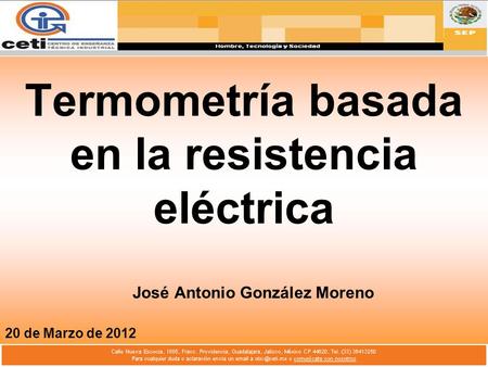 Termometría basada en la resistencia eléctrica