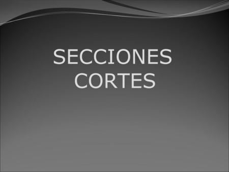 SECCIONES CORTES.