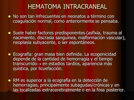 HEMATOMA INTRACRANEAL