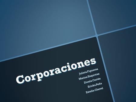 Corporaciones Julieta Figueroa Marina Esquivias Dioela Cortés Ericka Peña Estelle Cheval.