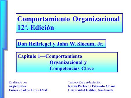Comportamiento Organizacional 12ª. Edición