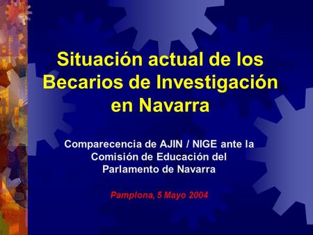 Situación actual de los Becarios de Investigación en Navarra
