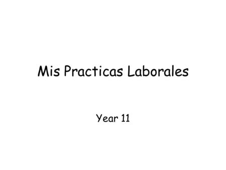 Mis Practicas Laborales