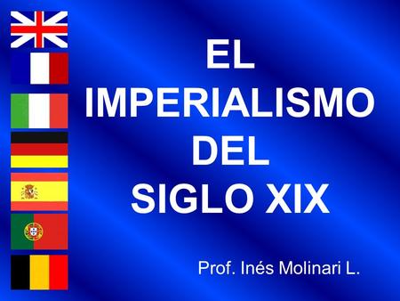 EL IMPERIALISMO DEL SIGLO XIX