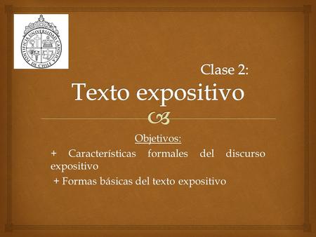 Clase 2: Texto expositivo