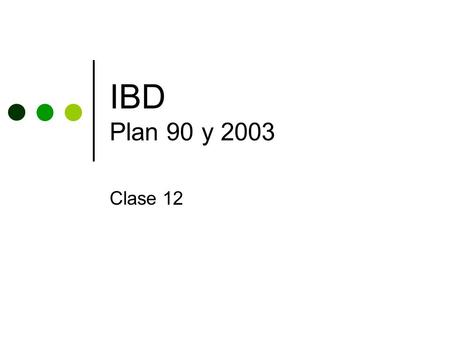 IBD Plan 90 y 2003 Clase 12. UNLP - Facultad de InformáticaIBD - CLASE 12 2 Modelado de datos Como mejorar la calidad del Esquema Conceptual ? Validación: