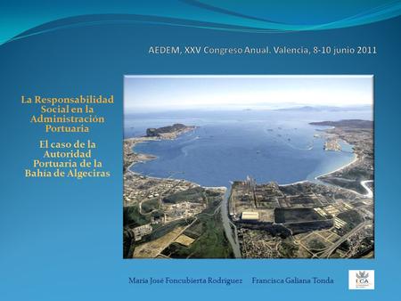 AEDEM, XXV Congreso Anual. Valencia, 8-10 junio 2011