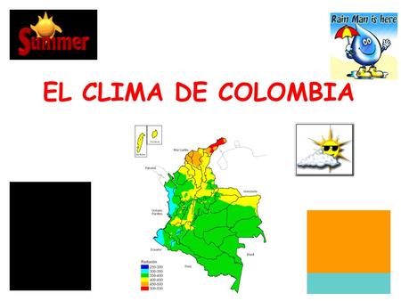 EL CLIMA DE COLOMBIA.