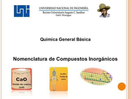 Química General Básica Nomenclatura de Compuestos Inorgánicos