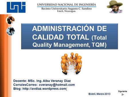 ADMINISTRACIÓN DE CALIDAD TOTAL (Total Quality Management, TQM)