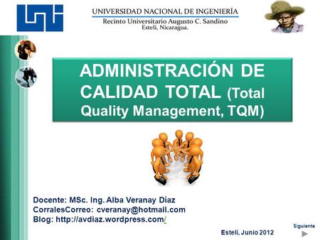ADMINISTRACIÓN DE CALIDAD TOTAL (Total Quality Management, TQM)