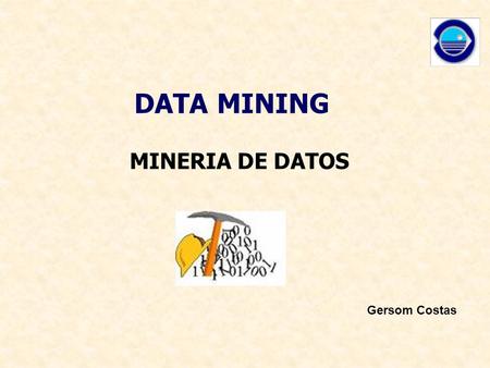 DATA MINING MINERIA DE DATOS Gersom Costas.