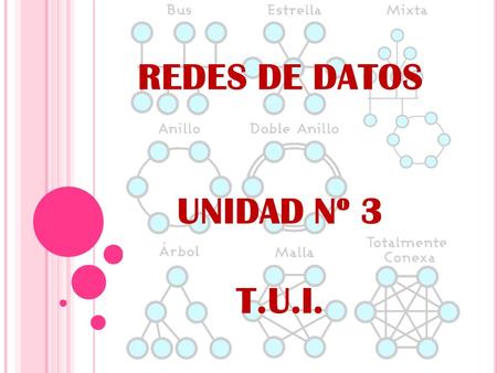 REDES DE DATOS UNIDAD Nº 3 T.U.I..
