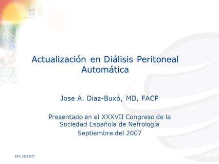 Actualización en Diálisis Peritoneal Automática