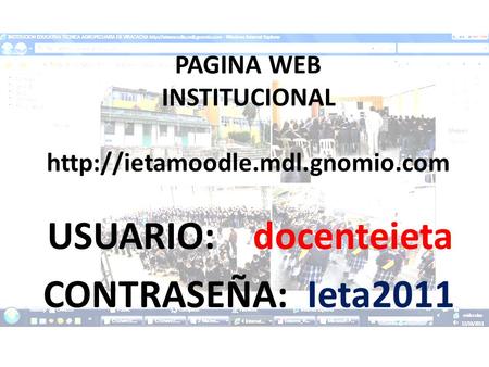 PAGINA WEB INSTITUCIONAL
