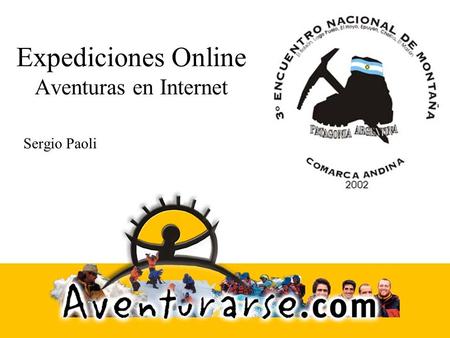 Expediciones Online Aventuras en Internet Sergio Paoli.