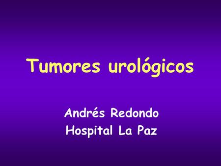 Andrés Redondo Hospital La Paz