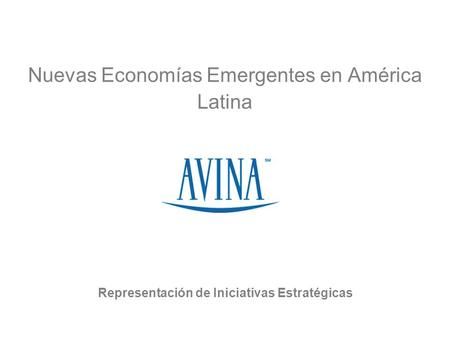 Nuevas Economías Emergentes en América Latina