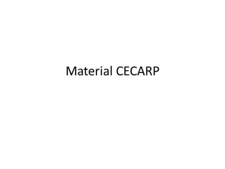 Material CECARP.