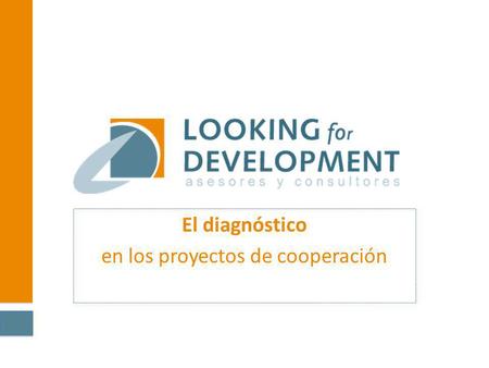 El diagnóstico en los proyectos de cooperación
