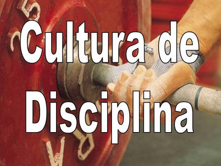 Cultura de Disciplina.