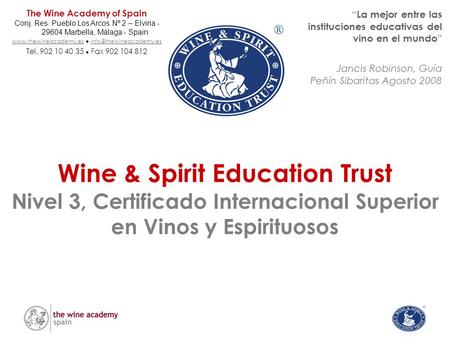 The Wine Academy of Spain