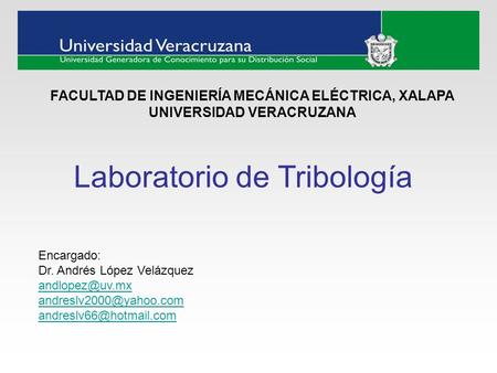 Laboratorio de Tribología