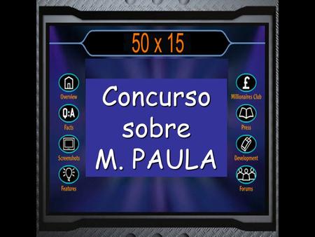 Concurso sobre M. PAULA.