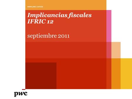 Implicancias fiscales IFRIC 12